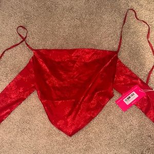 BEGINNING BOUTIQUE SCARF TOP